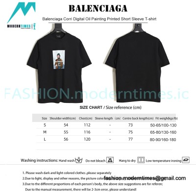 Balenciaga - Corri Digital Oil Painting Printed Short Sleeve T-shirt